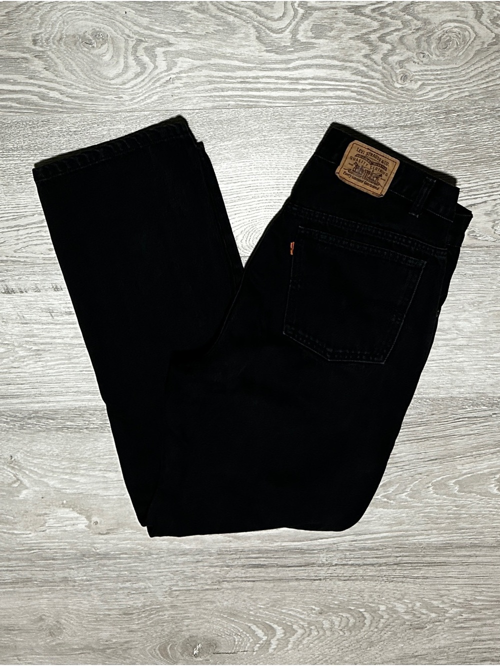 Vintage 80-90s Levi’s Orange Tab Black Denim Pants - Classic Straight Fit
